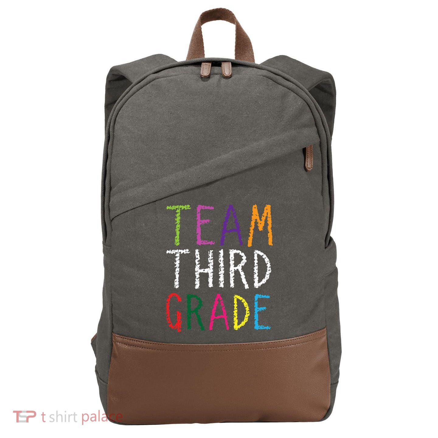 3rd Team Third Grade Cotton Canvas Backpack