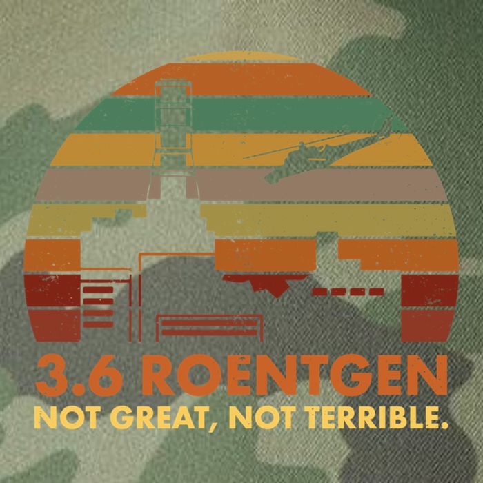 3.6 Roentgen Not Great Not Terrible Chernobyl Nuclear Power Station Quote Funn Legacy Tie Dye Trucker Hat