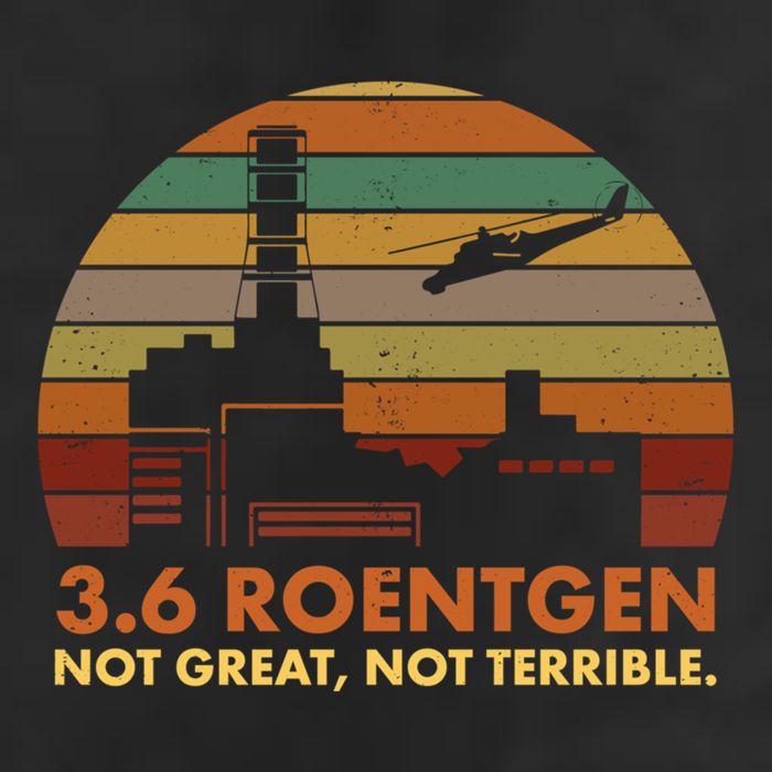 3.6 Roentgen Not Great Not Terrible Chernobyl Nuclear Power Station Quote Funn Adult Drive Performance Visor