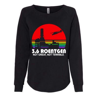 3.6 Roentgen Not Great Not Terrible Womens California Wash Sweatshirt