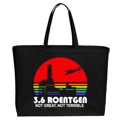 3.6 Roentgen Not Great Not Terrible Cotton Canvas Jumbo Tote