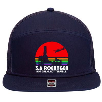 3.6 Roentgen Not Great Not Terrible 7 Panel Mesh Trucker Snapback Hat