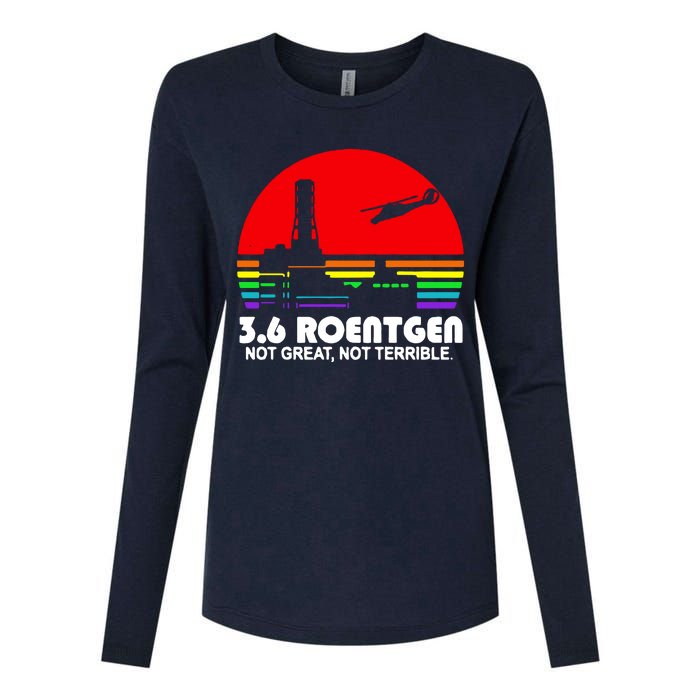 3.6 Roentgen Not Great Not Terrible Womens Cotton Relaxed Long Sleeve T-Shirt