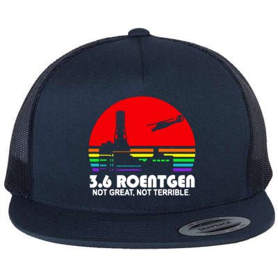 3.6 Roentgen Not Great Not Terrible Flat Bill Trucker Hat