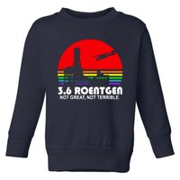 3.6 Roentgen Not Great Not Terrible Toddler Sweatshirt