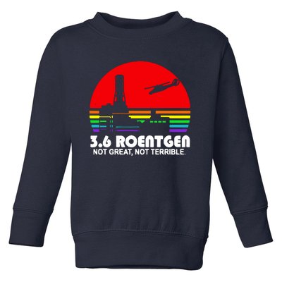 3.6 Roentgen Not Great Not Terrible Toddler Sweatshirt