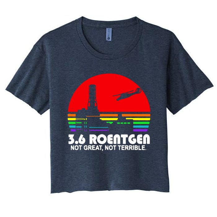 3.6 Roentgen Not Great Not Terrible Women's Crop Top Tee