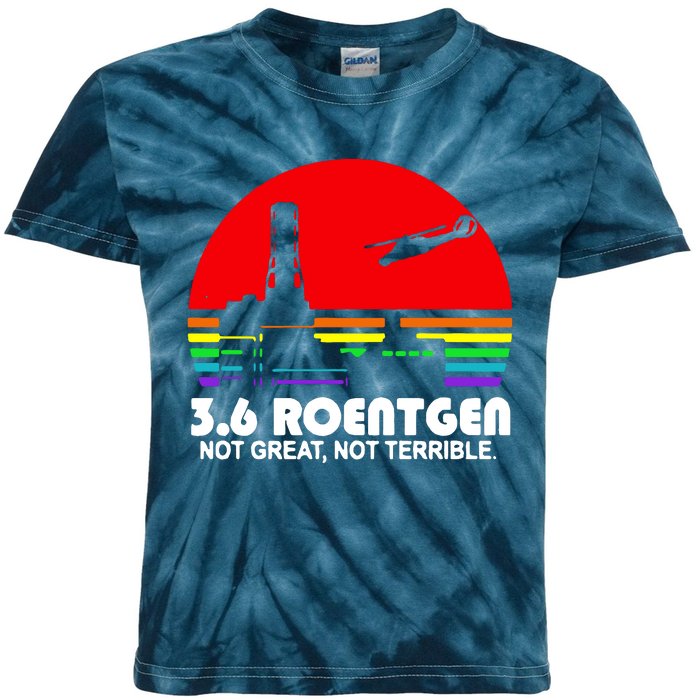 3.6 Roentgen Not Great Not Terrible Kids Tie-Dye T-Shirt