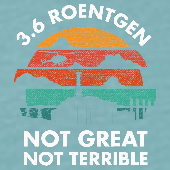 3.6 Roentgen Not Great Not Terrible Chernobyl Disaster Sueded Cloud Jersey T-Shirt