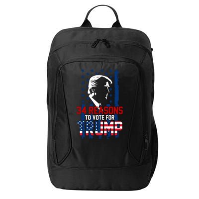 34 Reasons To Vote For Trump City Backpack