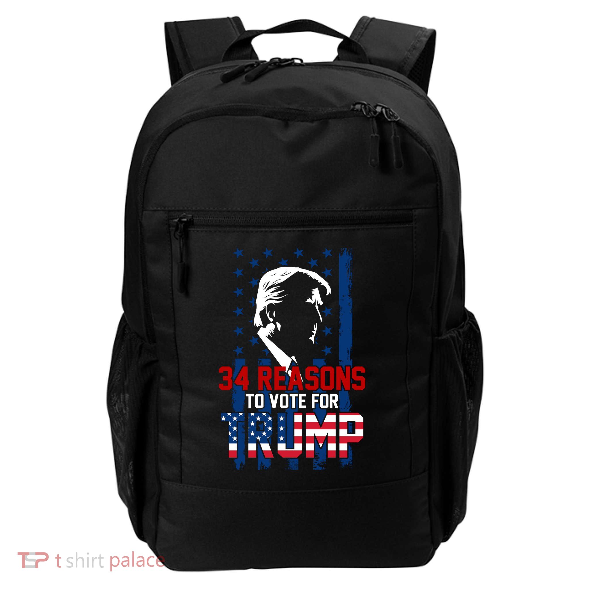 34 Reasons To Vote For Trump Daily Commute Backpack