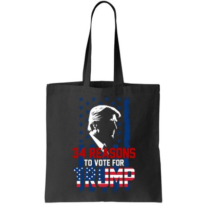 34 Reasons To Vote For Trump Bag