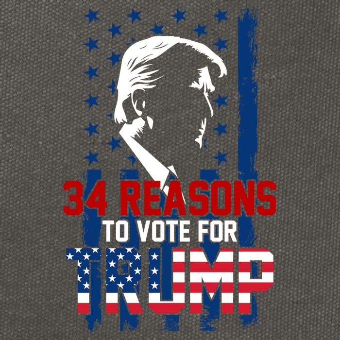34 Reasons To Vote For Trump Cotton Canvas Backpack