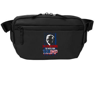 34 Reasons To Vote For Trump Crossbody Pack