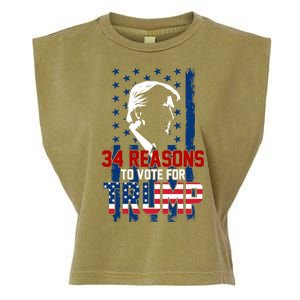 34 Reasons To Vote For Trump Garment-Dyed Women's Muscle Tee