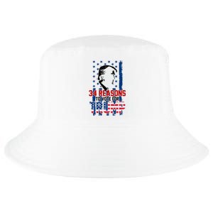 34 Reasons To Vote For Trump Cool Comfort Performance Bucket Hat