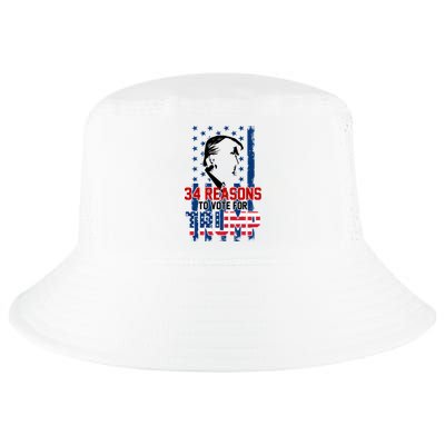 34 Reasons To Vote For Trump Cool Comfort Performance Bucket Hat