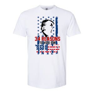 34 Reasons To Vote For Trump Softstyle CVC T-Shirt