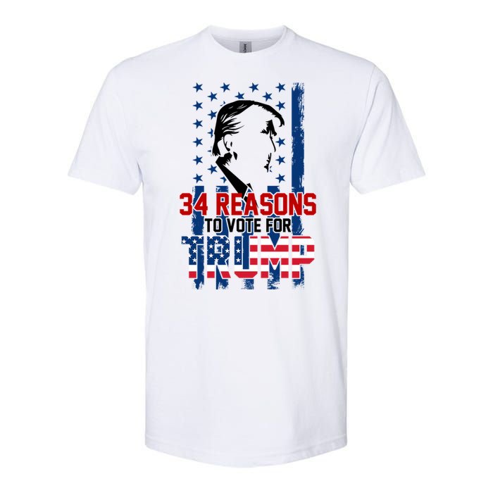 34 Reasons To Vote For Trump Softstyle CVC T-Shirt