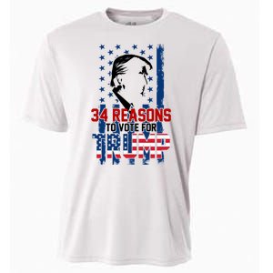 34 Reasons To Vote For Trump Cooling Performance Crew T-Shirt