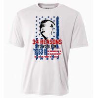 34 Reasons To Vote For Trump Cooling Performance Crew T-Shirt