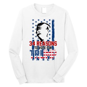 34 Reasons To Vote For Trump Long Sleeve Shirt