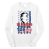 34 Reasons To Vote For Trump Long Sleeve Shirt