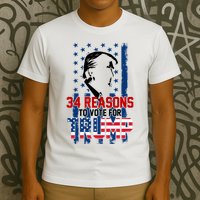 34 Reasons To Vote For Trump T-Shirt