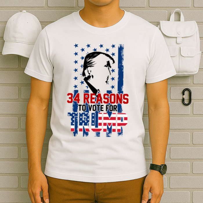 34 Reasons To Vote For Trump T-Shirt
