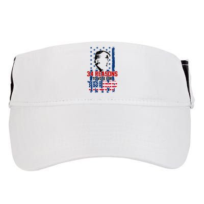 34 Reasons To Vote For Trump Adult Drive Performance Visor