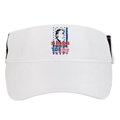 34 Reasons To Vote For Trump Adult Drive Performance Visor