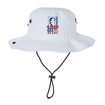 34 Reasons To Vote For Trump Legacy Cool Fit Booney Bucket Hat