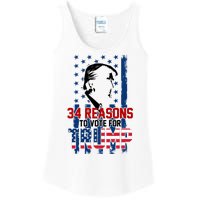 34 Reasons To Vote For Trump Ladies Essential Tank