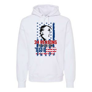 34 Reasons To Vote For Trump Premium Hoodie