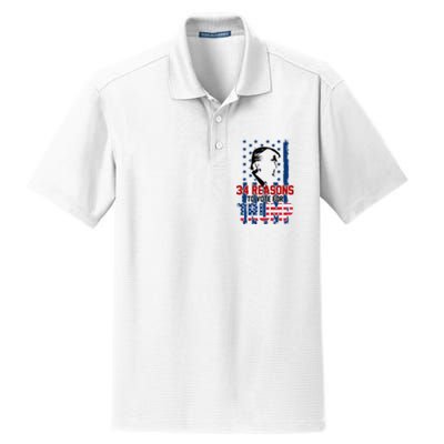 34 Reasons To Vote For Trump Dry Zone Grid Polo