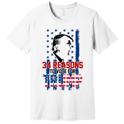 34 Reasons To Vote For Trump Premium T-Shirt