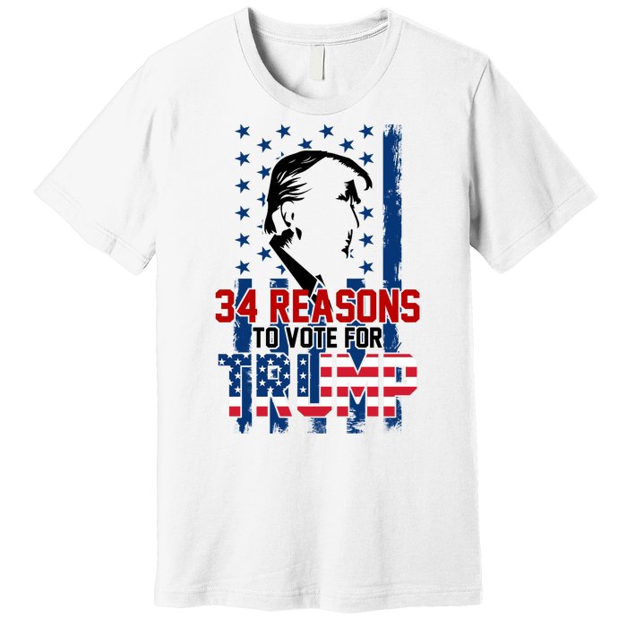 34 Reasons To Vote For Trump Premium T-Shirt