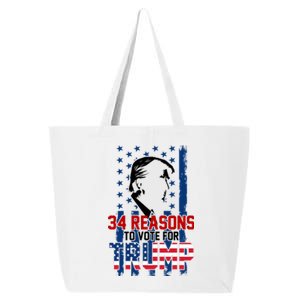 34 Reasons To Vote For Trump 25L Jumbo Tote