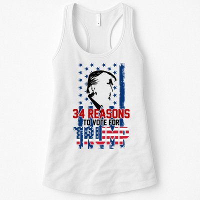 34 Reasons To Vote For Trump Womens Tank Top