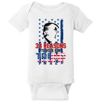 34 Reasons To Vote For Trump Baby Bodysuit