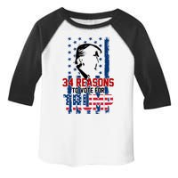 34 Reasons To Vote For Trump Toddler Fine Jersey T-Shirt