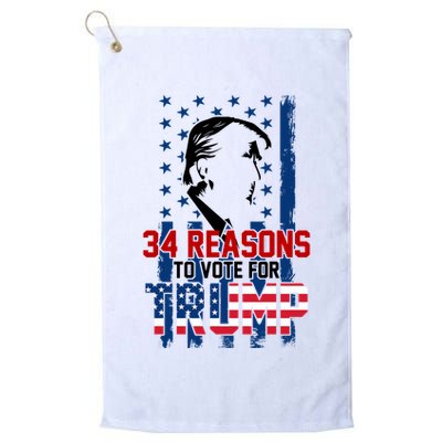 34 Reasons To Vote For Trump Golf Towel