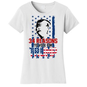 34 Reasons To Vote For Trump Women's T-Shirt