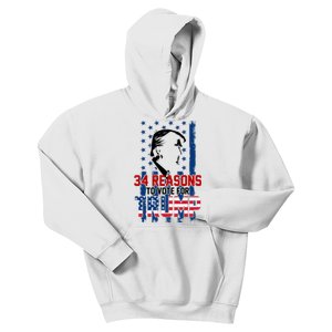 34 Reasons To Vote For Trump Kids Hoodie