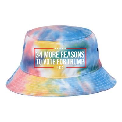 34 Reasons To Vote For Trump 2024 Election Tie Dye Newport Bucket Hat