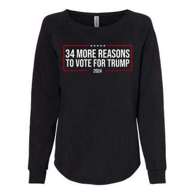 34 Reasons To Vote For Trump 2024 Election Womens California Wash Sweatshirt