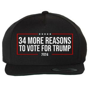 34 Reasons To Vote For Trump 2024 Election Wool Snapback Cap