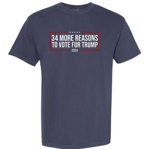 34 Reasons To Vote For Trump 2024 Election Garment-Dyed Heavyweight T-Shirt