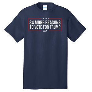 34 Reasons To Vote For Trump 2024 Election Tall T-Shirt