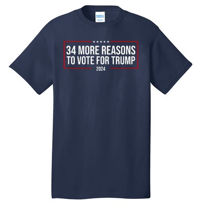 34 Reasons To Vote For Trump 2024 Election Tall T-Shirt